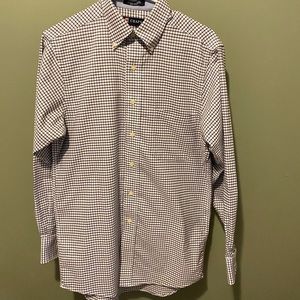 Chaps Checkered Casual Button Down